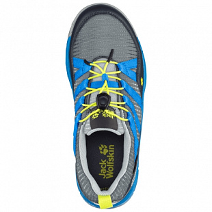 Водонепроницаемые кроссовки детские Jack Wolfskin Thunderbolt Texapore Low K grey / blue