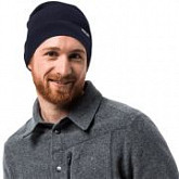 Шапка мужская Jack Wolfskin Rib Hat night blue 1903891-1010559