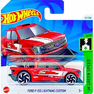 Машинка Hot Wheels Базовой коллекции Ford F-150 Lightning Custom (5785 HTB82) mainline 2024