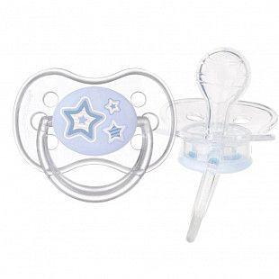 Пустышка Canpol babies Newborn Baby Силиконовая Круглая 6-18 мес. (22/563) blue