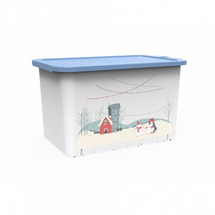 Ёмкость с крышкой Berossi Christmas 15,7л cornflower ИК52961000