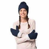 Варежки женские Jack Wolfskin Highloft Knit Mitten Women midnight blue