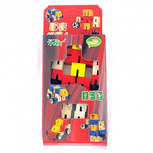 Трансформер деревянный Ausini VT18-11085 red/yellow