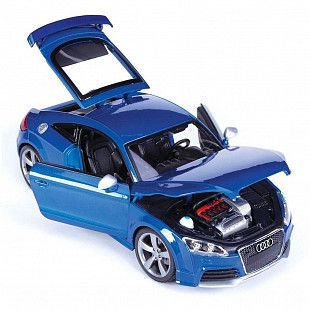 Сборная модель автомобиля Bburago 1:18 Audi TT RS (18-15052) blue