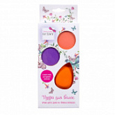 Пудра для волос с каплевидным спонжем Lucky Т16155 orange/purple