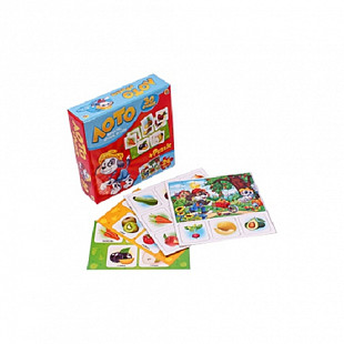 Развивающая игрушка Рыжий Кот Фрукты, овощи, ягоды Лото+пазлы ИН-6066