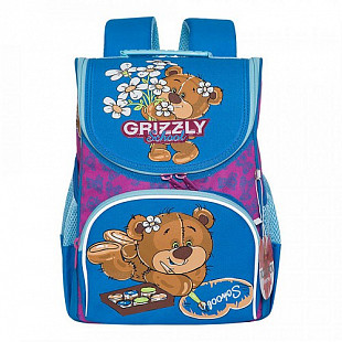 Рюкзак школьный GRIZZLY RAm-084-6 /1 violet/azure