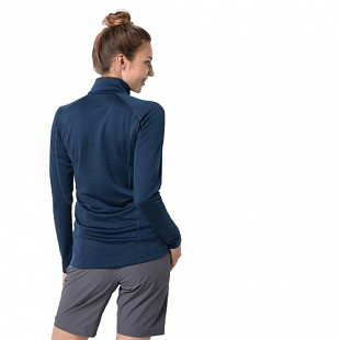 Рубашка с длинными рукавами женская Jack Wolfskin Arctic Xt Half Zip Women dark indigo