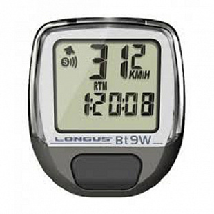 Велокомпьютер Longus BT-9W 9ф. беспроводной (Gray) 804702