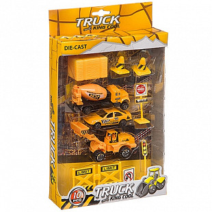 Набор  металлической строительной техники TRUCK 89620 (10шт)