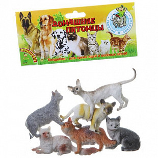 Набор животных Bondibon "Ребятам о Зверятах", кошки ВВ1621 (6 шт)