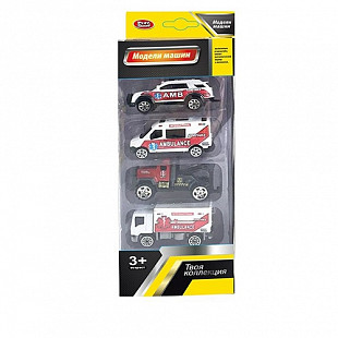 Набор игровой Play Smart Спецтехника 4 шт 6676