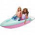Игровой набор Barbie Малибу и Бруклин с машиной и лодкой (GXD66)