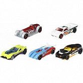 Набор машинок Hot Wheels 5 машинок (DJG23) white/black/light blue/lsilver/yellow