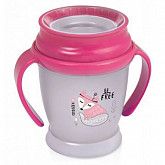 Поильник-непроливайка Lovi 360° Indian Summer 210мл 9м+ 1/585new Grey/Pink