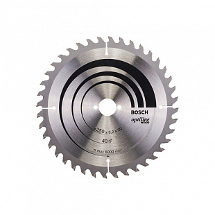 Диск пильный Bosch 250х30 мм 40 зубов Optiline Wood 2608640670