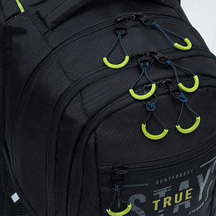 Рюкзак городской GRIZZLY RU-138-3 /1 black/light green