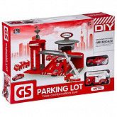 Набор игровой Shenzhen Toys DIY пожарная станция с металлическими машинами Г87671