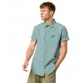 Рубашка мужская Jack Wolfskin El Dorado Shirt Men emerald green checks