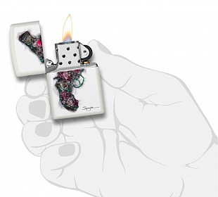 Зажигалка Zippo Spazuk Gun of Flowers 29894