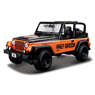 Масштабная модель автомобиля Maisto 1:24 Джип Вранглер Рубикон (32190) orange