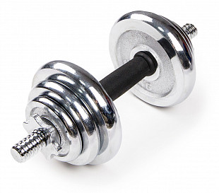 Набор гантелей хромированных Atlas Sport в чемодане 30 кг