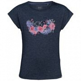 Футболка детская Jack Wolfskin Brand T Girls midnight blue