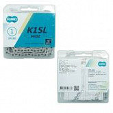 Цепь KMC K1SL WIDE 1 ск. 1/2x1/8"Х100 silver ZTB19510