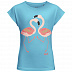 Футболка детская Jack Wolfskin Flamingo T Girls gulf stream