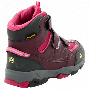 Ботинки детские Jack Wolfskin Mtn Attack 2 Texapore Mid Vc K azalea red