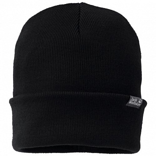 Шапка Jack Wolfskin Rib Black