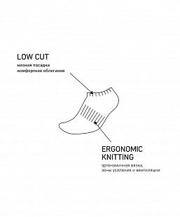 Носки низкие Jogel ESSENTIAL Short Casual Socks JE4SO-0121 2 пары melange