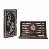 Нарды большие wenge silver Драконы 60х60х4 см 133-16