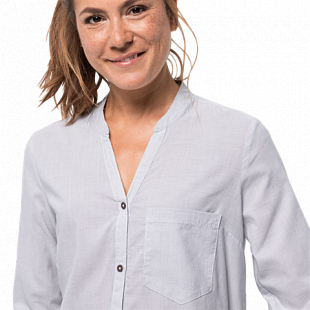 Рубашка женская Jack Wolfskin Indian Springs Shirt Women white rush stripes