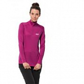 Пуловер женский Jack Wolfskin Arctic Xt Half Zip Women fuchsia