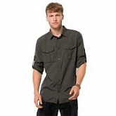 Рубашка мужская Jack Wolfskin Atacama Roll-Up Shirt dark moss