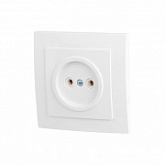 Розетка Юпитер 1-ая Стандарт RS 16-131 Б без заземления white JP7420-02