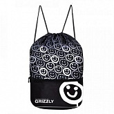 Мешок для обуви GRIZZLY OM-12-4 /1 black/white