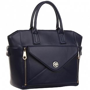 Женская сумка из кожи Pola 9004 dark blue