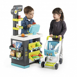 Супермаркет Smoby City Market 350212 grey/yellow