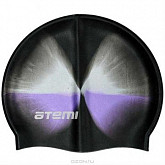 Шапочка для плавания Atemi MC201 black/white/violet