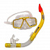 Маска для плавания Cozumel-2 (в комплекте трубка Sonora Dry Aquatics) yellow 60726 (Y)