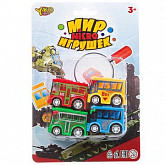 Набор игровой YAKO 4 инерционная автобуса Мир micro Игрушек M7618-1