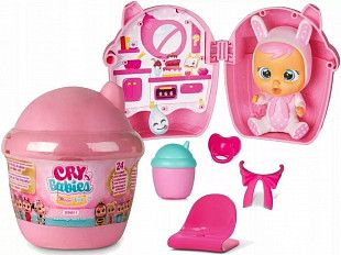 Кукла Cry Babies Плачущий младенец в домике с аксессуарами IMC 098442
