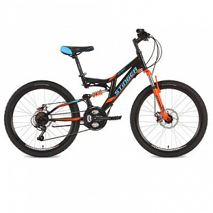Велосипед Stinger Highlander D 24" (2018) Black