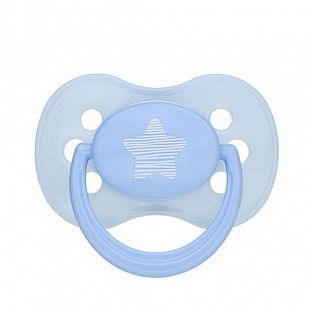 Пустышка силиконовая круглая 0-6 мес. Canpol babies Pastelove (22/422) blue