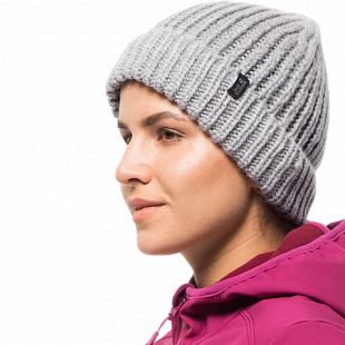 Шапка женская Jack Wolfskin Wintertide Cap Women light grey