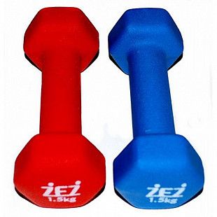 Гантель виниловая Zez Sport 1,5 кг 1,5kg-N (в ассортименте)