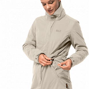 Пальто женское Jack Wolfskin Ottawa Coat dusty grey