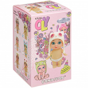 Кукла с аксессуарами Bondibon OLY В вязаной шапочке В баночке ВВ3831